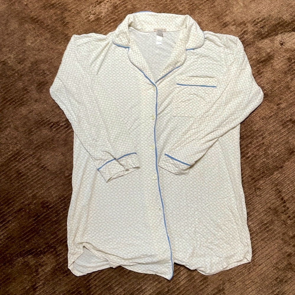 Eberjey long sleeve night shirt